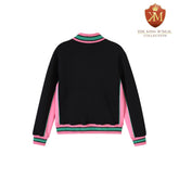 AKA Black Air Tech Fleece Warm Up Jacket